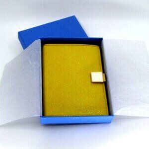 Smythson Yellow Panama Leather Passport Cover, Gift Box, $395
